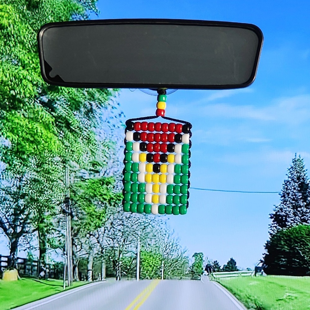 Guyana‎ Flag  Rearview Mirror Car Danglers/ Necklace.